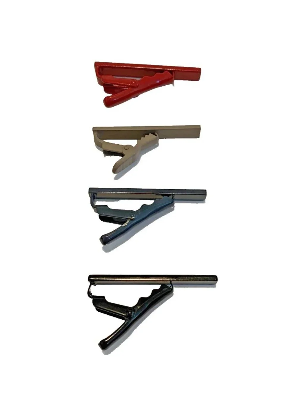Lot of 4 Colored Tie Bars 1.5